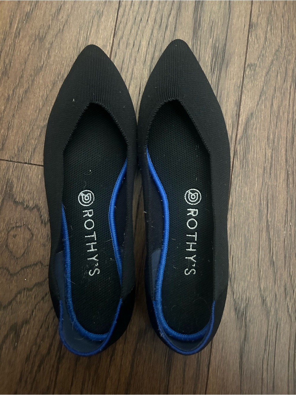 Rothy’s Point Ballet Flats in Black